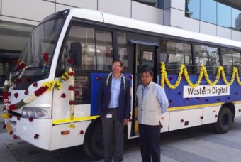 Western Digital donates 32-Seater TATA Star Bus to Akshaya Patra