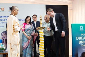 Marking a new beginning with the ceremonial lighting of the lamp