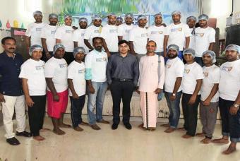 Our Kerala support team with the District Collector of Alappuzha