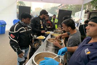 Nutritious Akshaya Patra food before the ride.