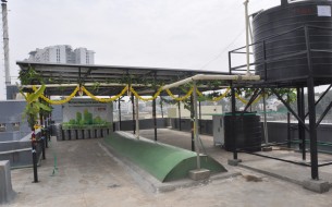 Solar plant with the capacity to generate up to 70 units of power a day