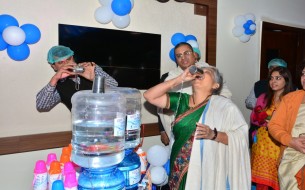 water can were installed for the safe drinking project 